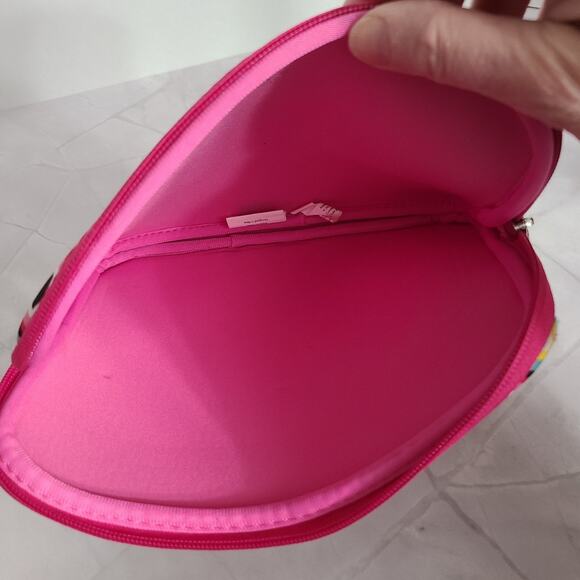 Ipad Tablet Case School Dorm Candie Soft Padded Zip Hot Pink Geometric 9½" x 8" - Picture 7 of 11